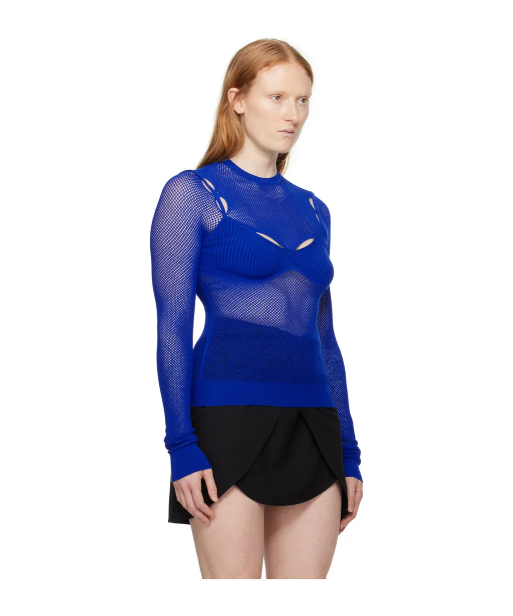 Long-Sleeved Hollow T-Shirt