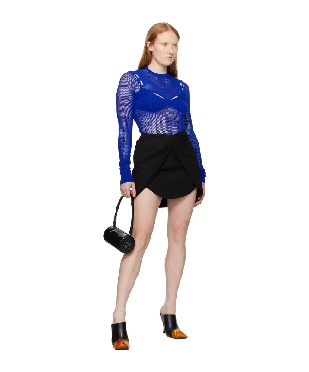 Long-Sleeved Hollow T-Shirt