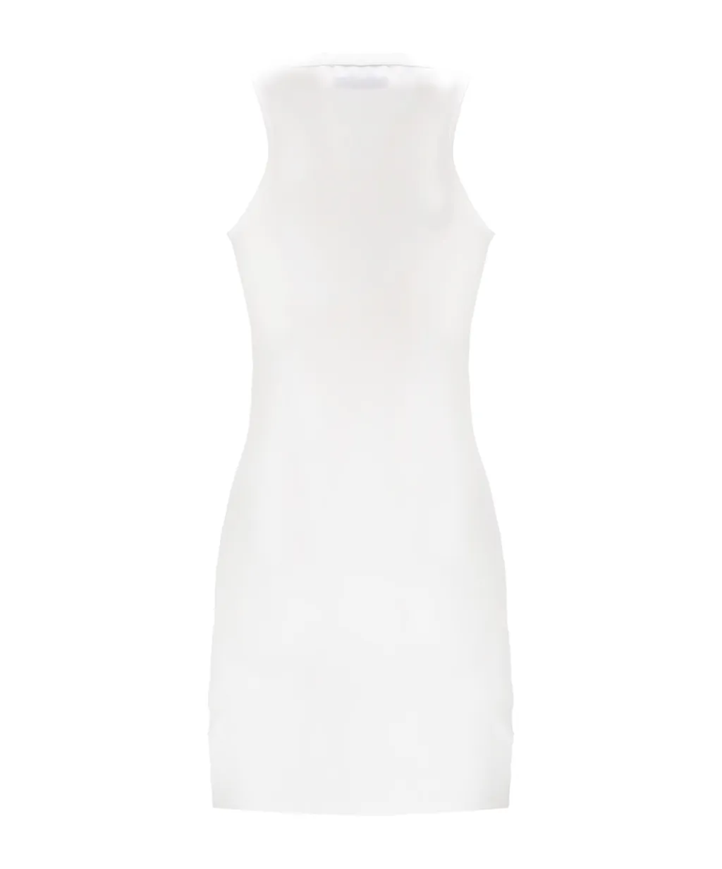 Logo Printed Bodycon Mini Dress