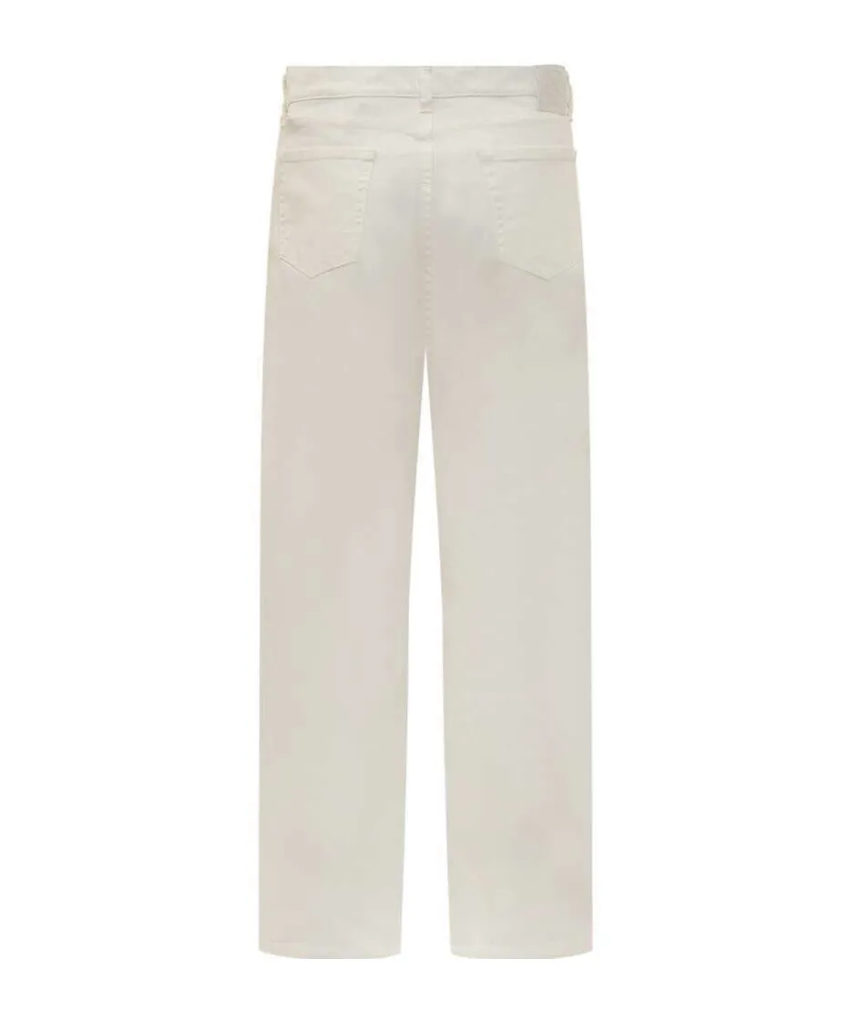 Logo Embroidered Straight Leg Jeans