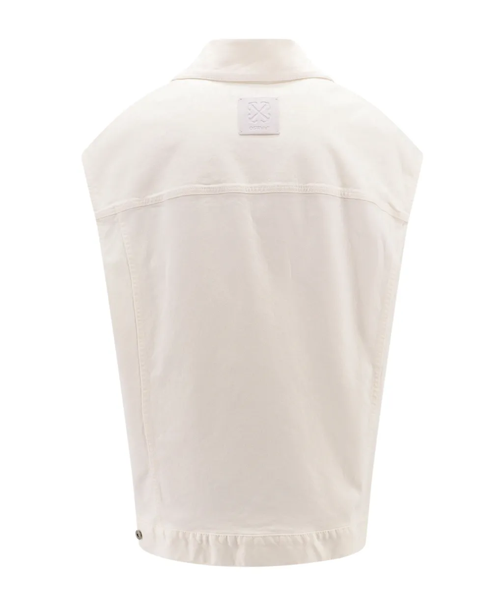 Logo Embroidered Buttoned Gilet
