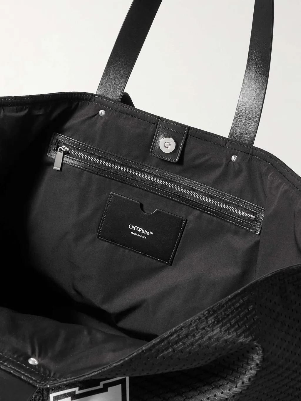 Logo Printed Top Handle Bag