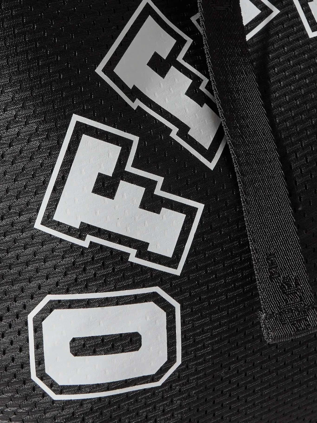 Logo Printed Top Handle Bag