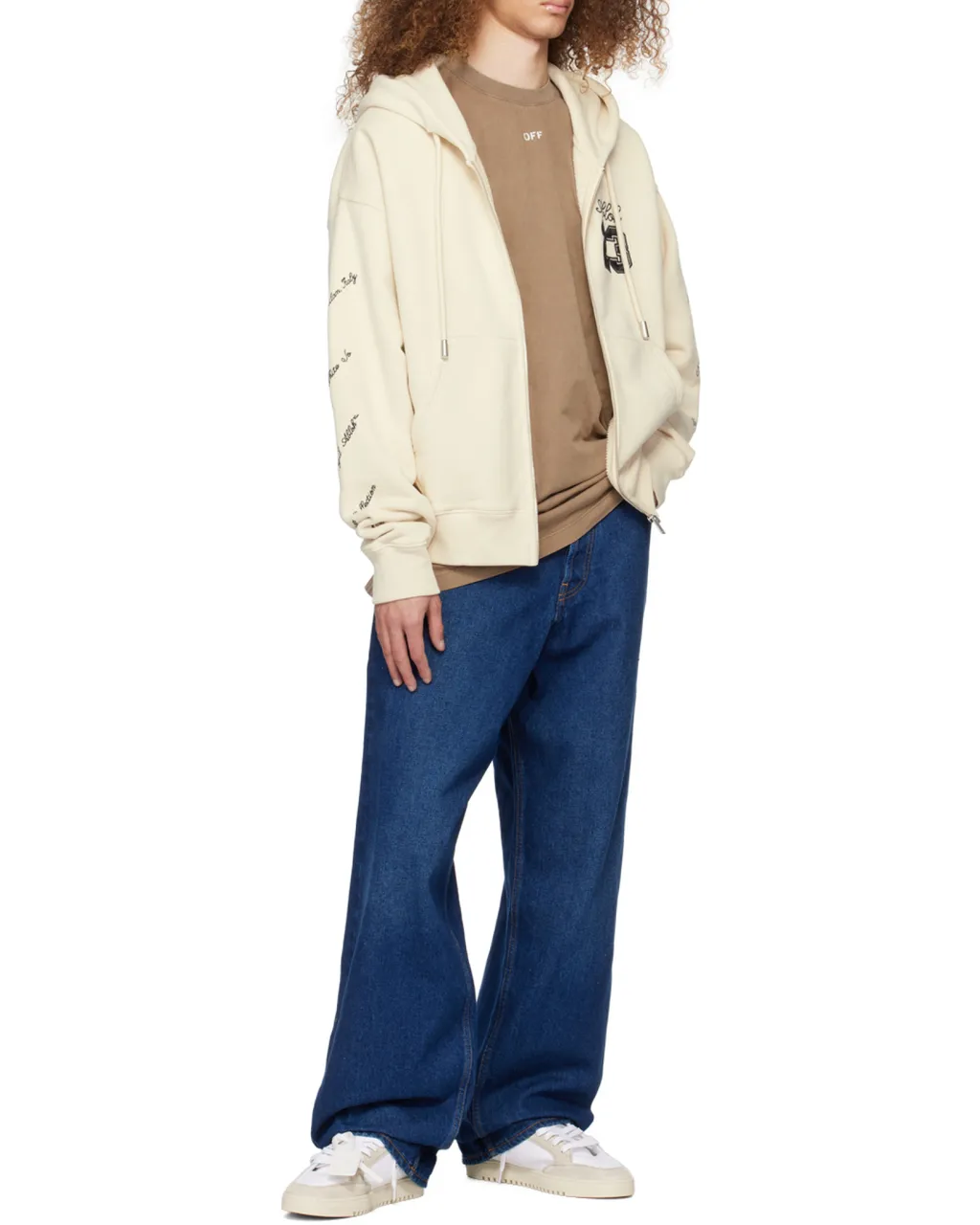 Logo Patch Wide Leg Jeans