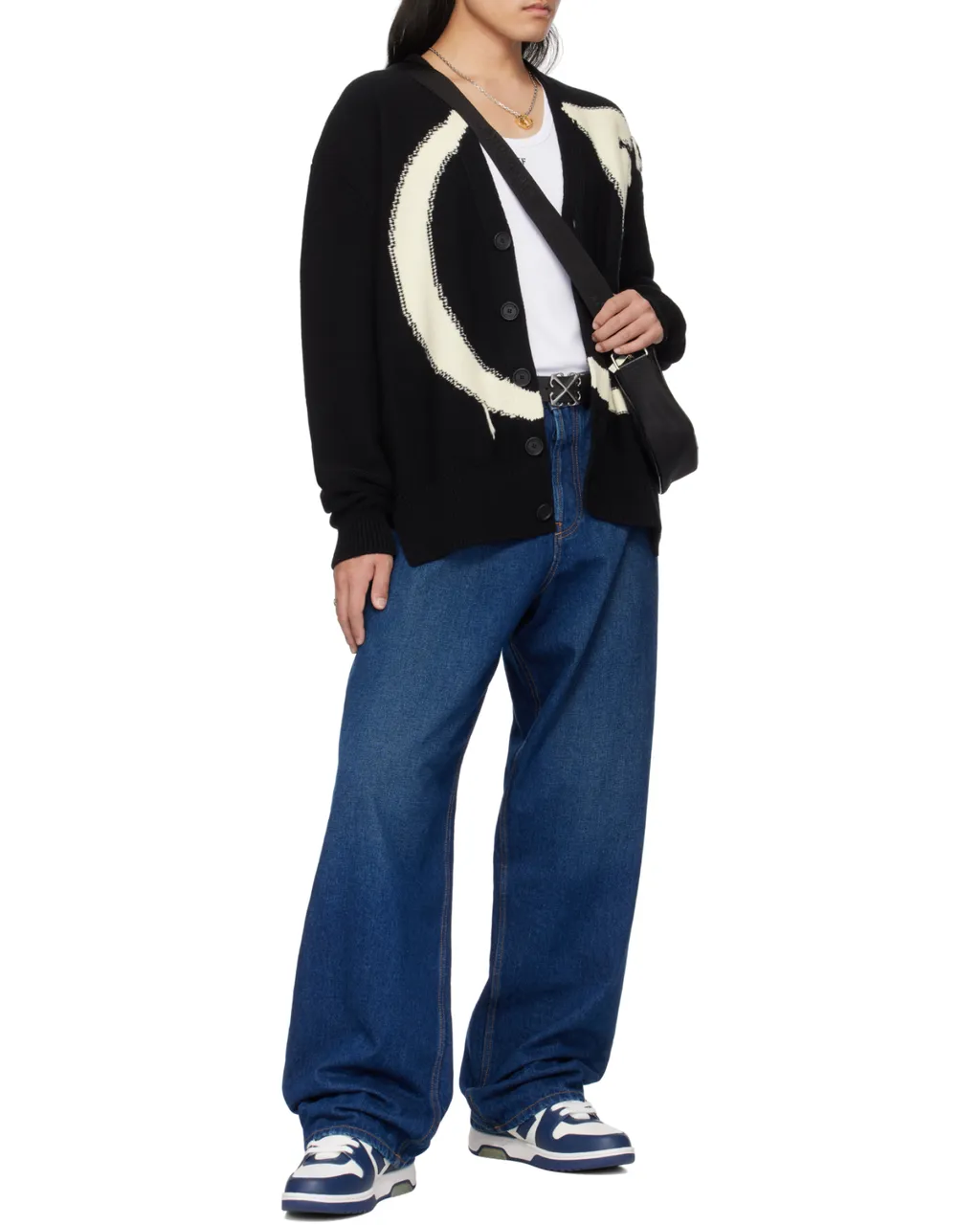Logo Patch Wide Leg Jeans