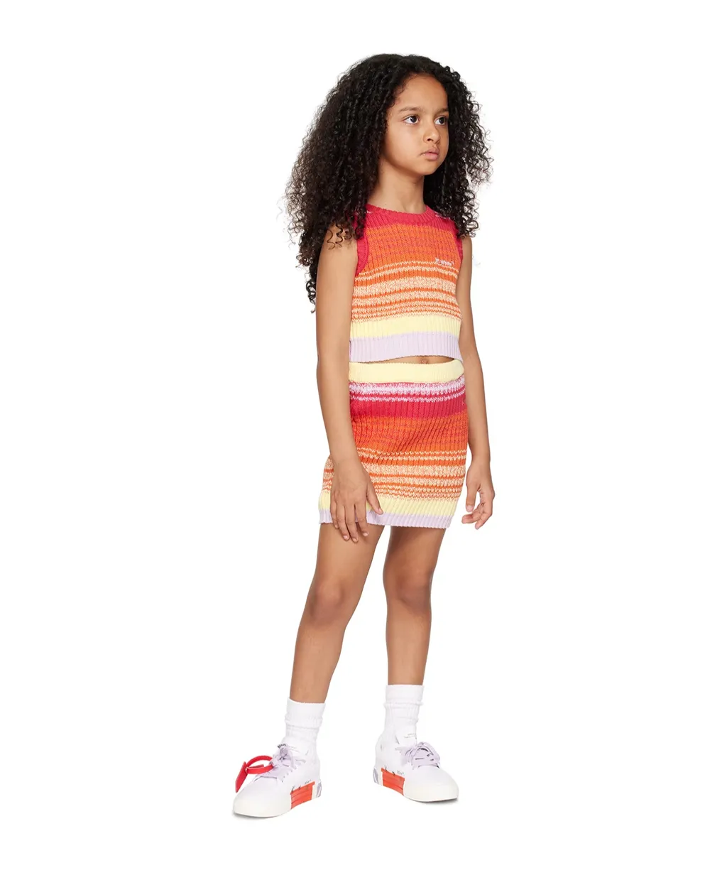 Striped Logo Vest