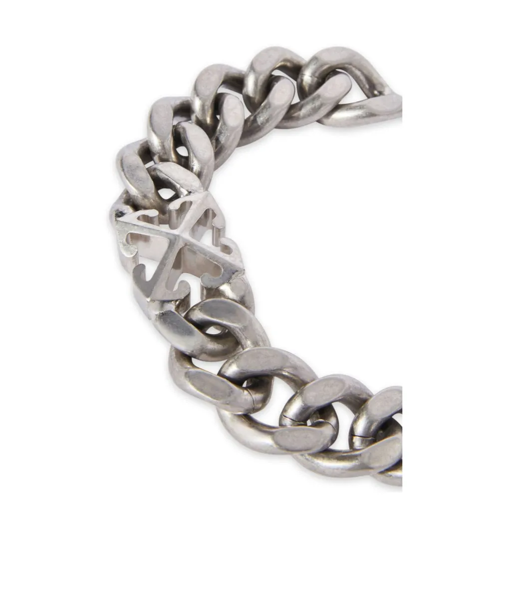 Arrows-Motif Logo Engraved Bracelet