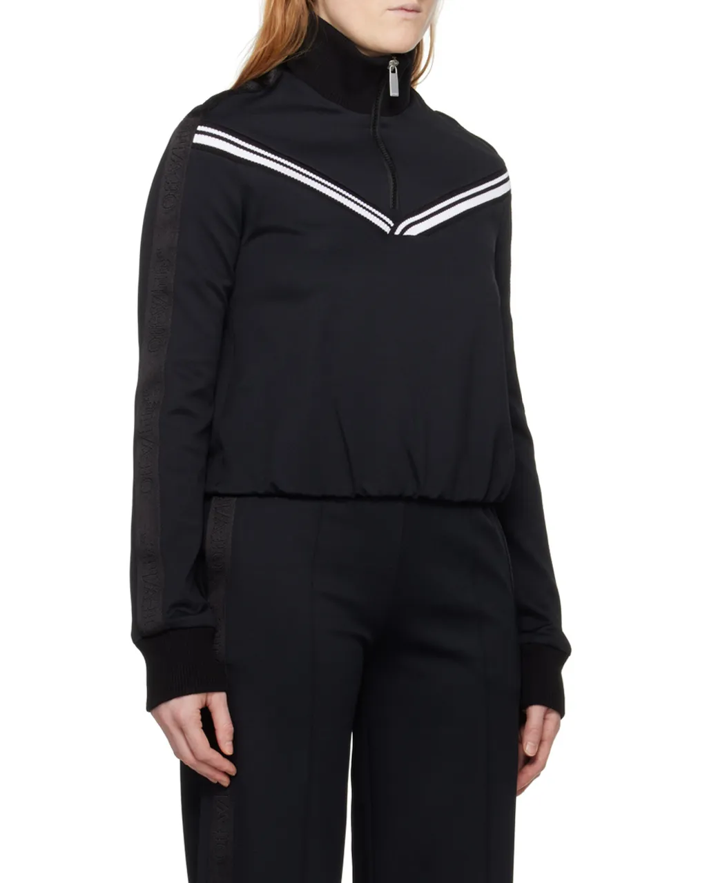 Zip-Up Straight Hem Track Jacket