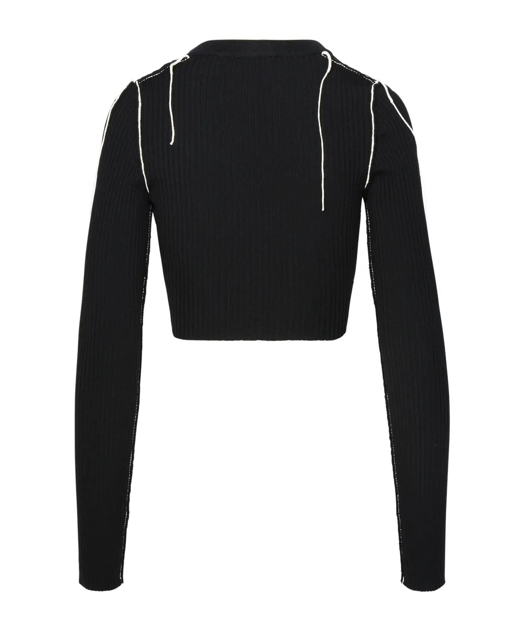 Logo Detailed Cropped Jumper