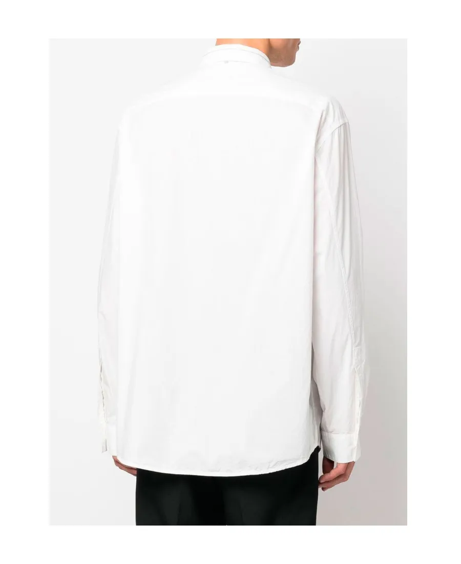 Asymmetric Pocket Long Sleeve Shirt