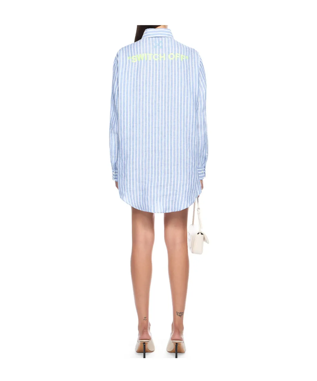 Striped Shirt Dress
