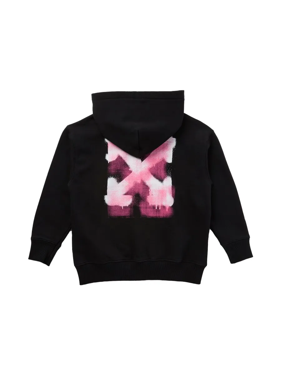 Logo Print Zip Hoodie