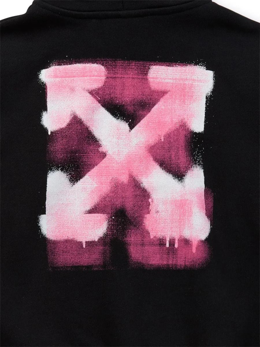 Logo Print Zip Hoodie