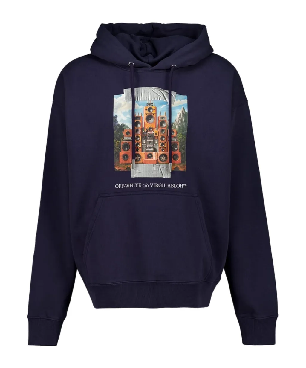 Logo Printed Drawstring Hoodie