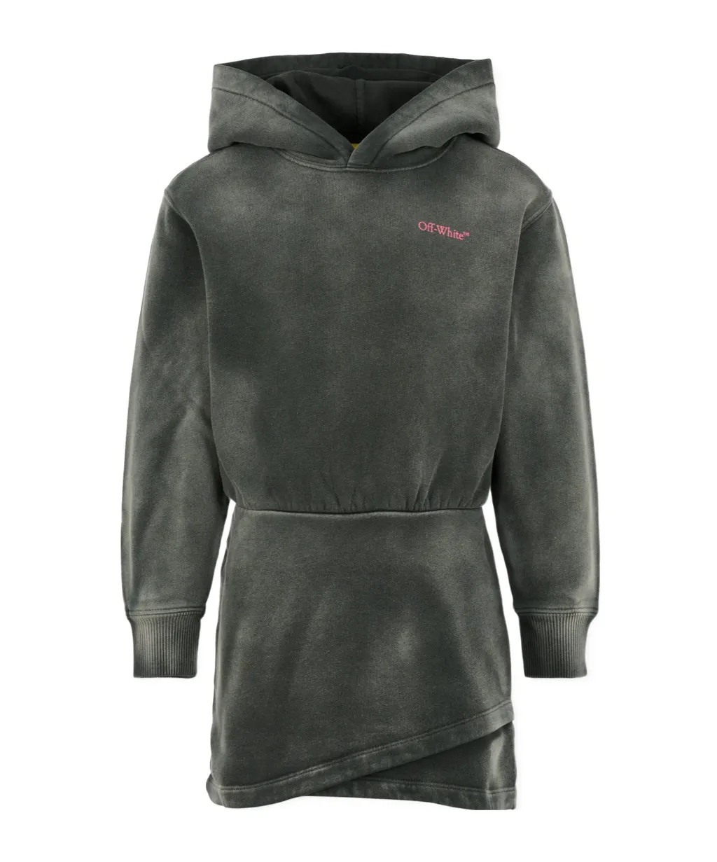 Logo Printed Hooded Dress
