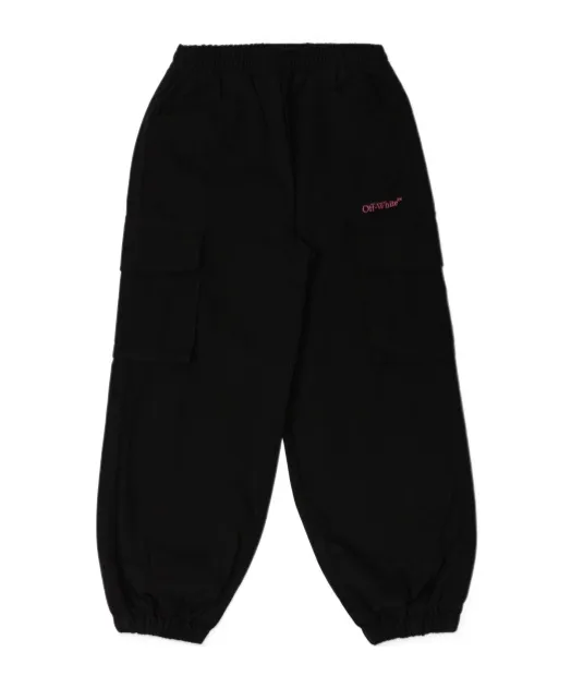 Logo Printed Cargo Trousers