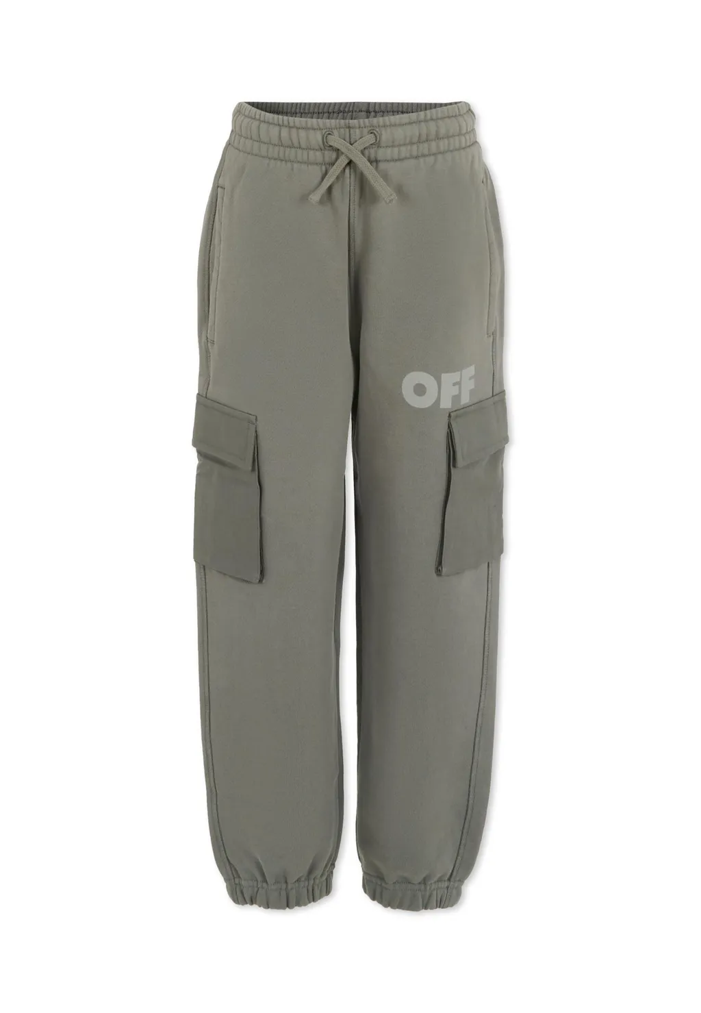 Kids Logo Printed Drawstring Jogging Cargo Pants