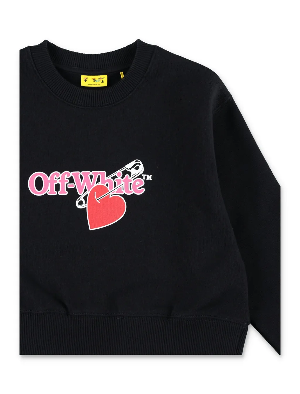 Logo Printed Cropped Sweatshirt