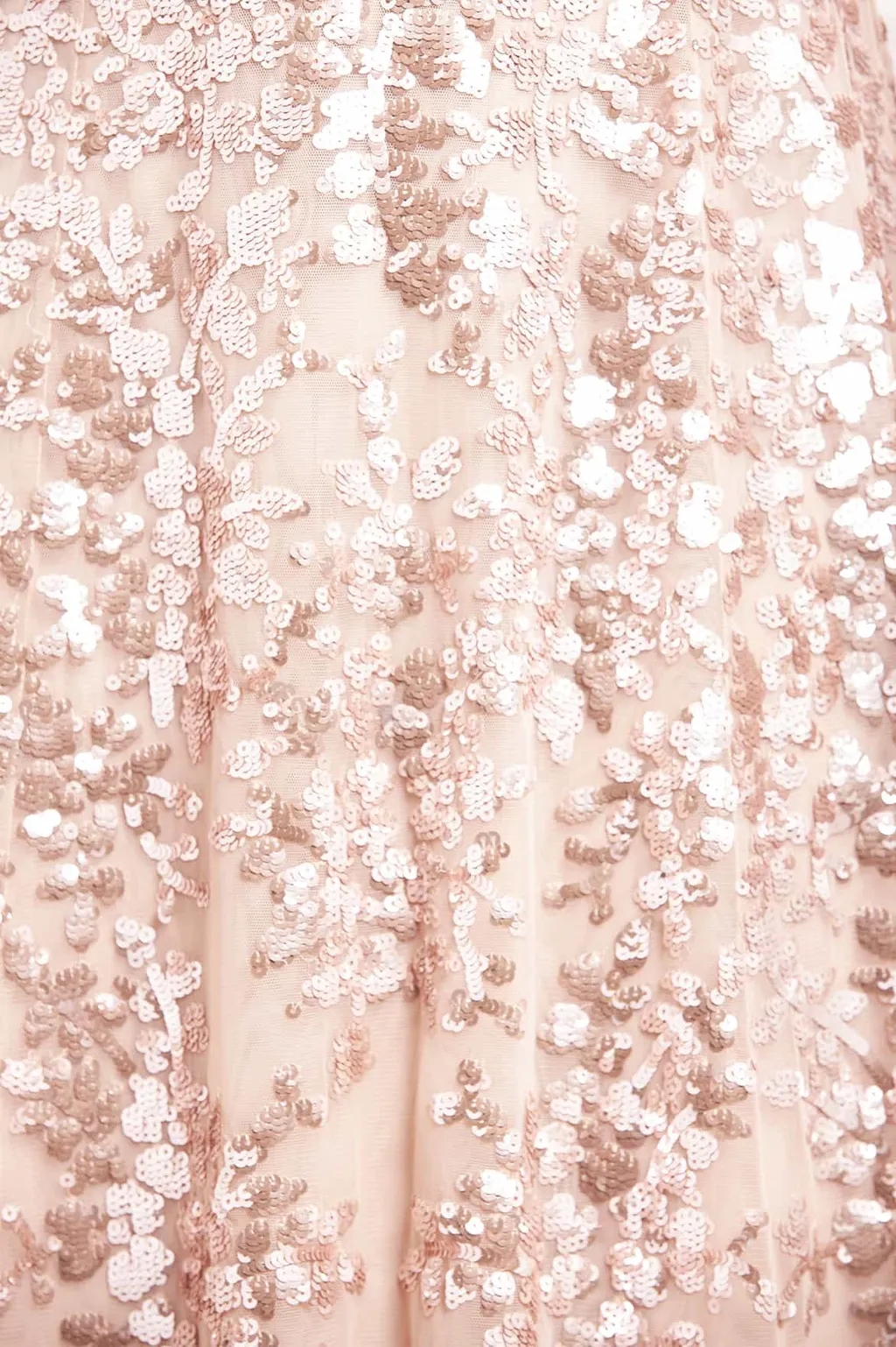 Sequined Round Neck Dress