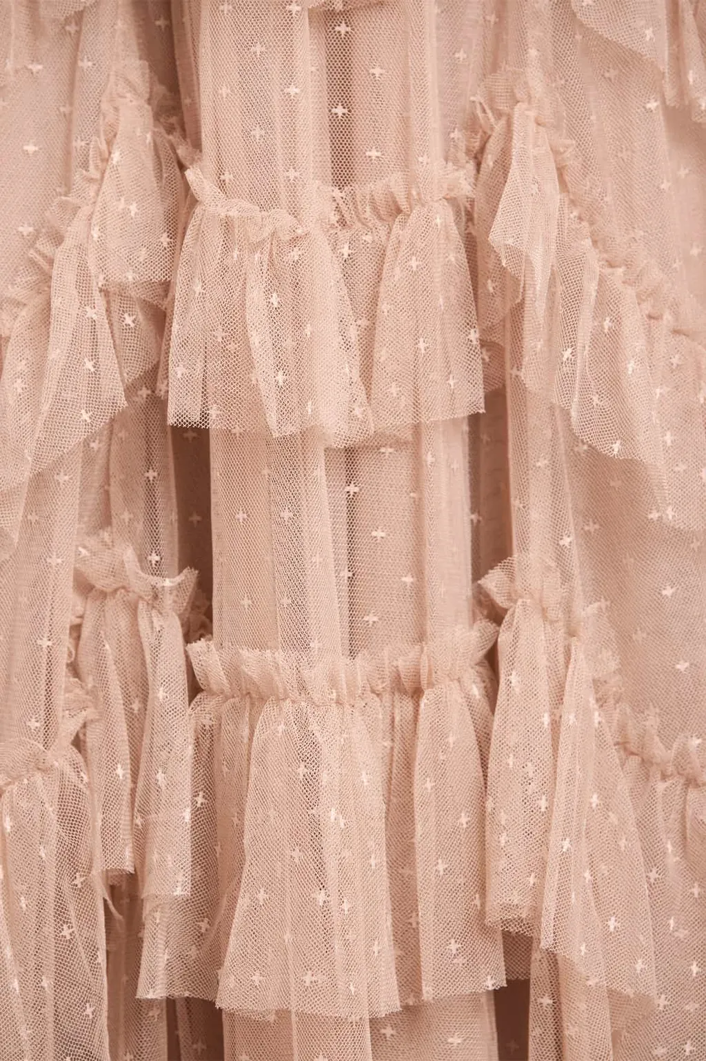 Off-The-Shoulder Tulle Dress