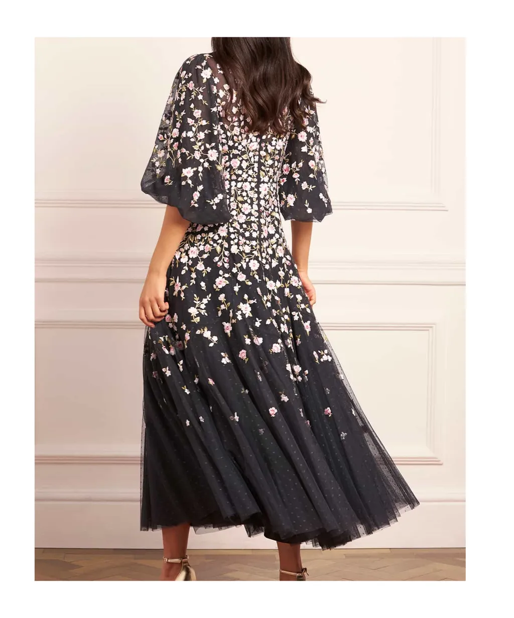 Floral Embroidered Dress