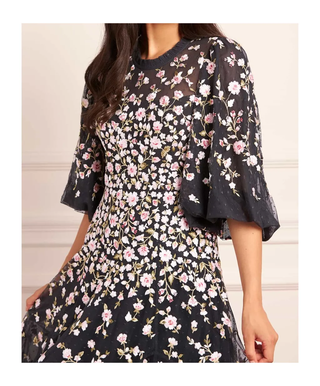 Floral Embroidered Dress