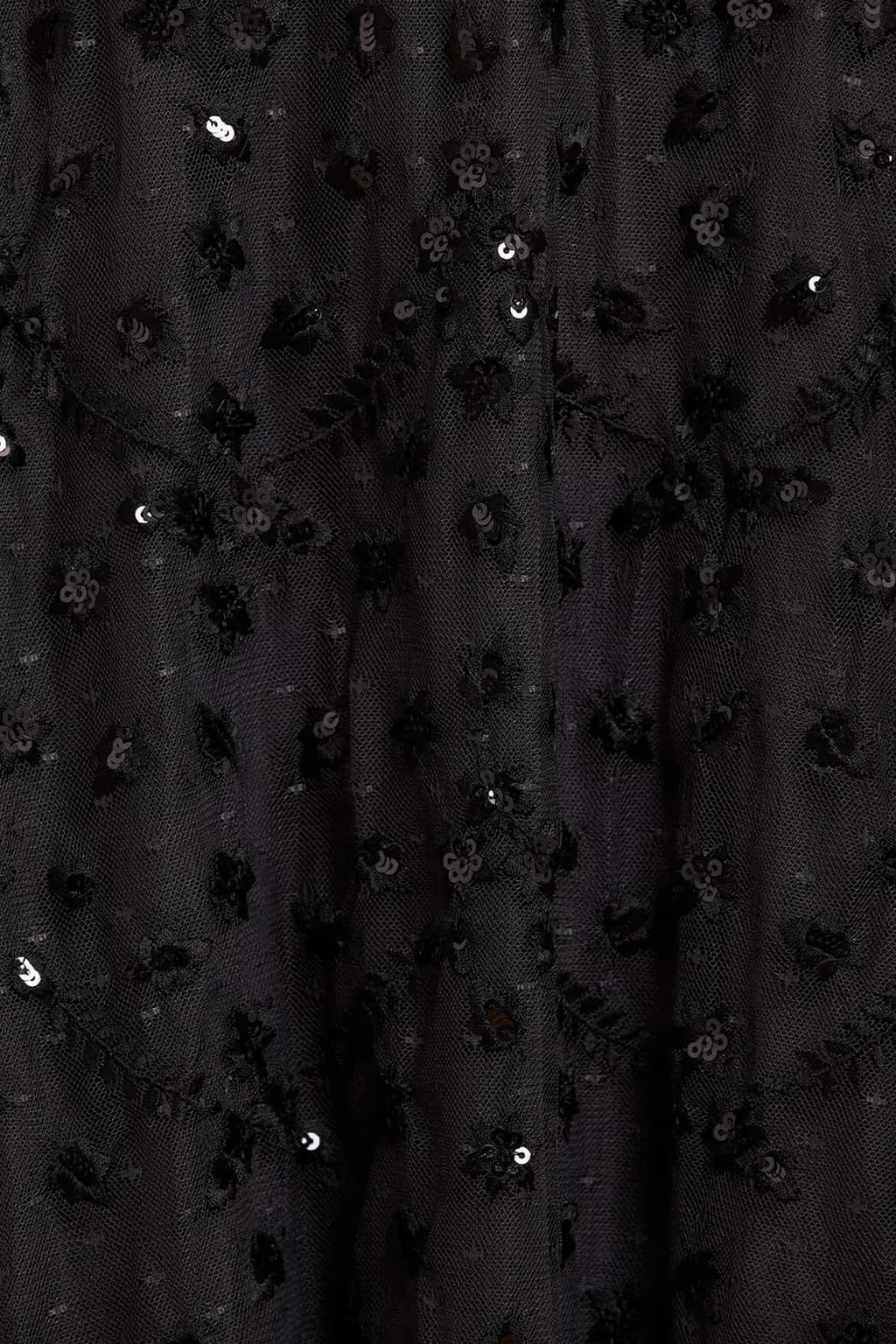 Embroidered-Flowers Maxi Dress