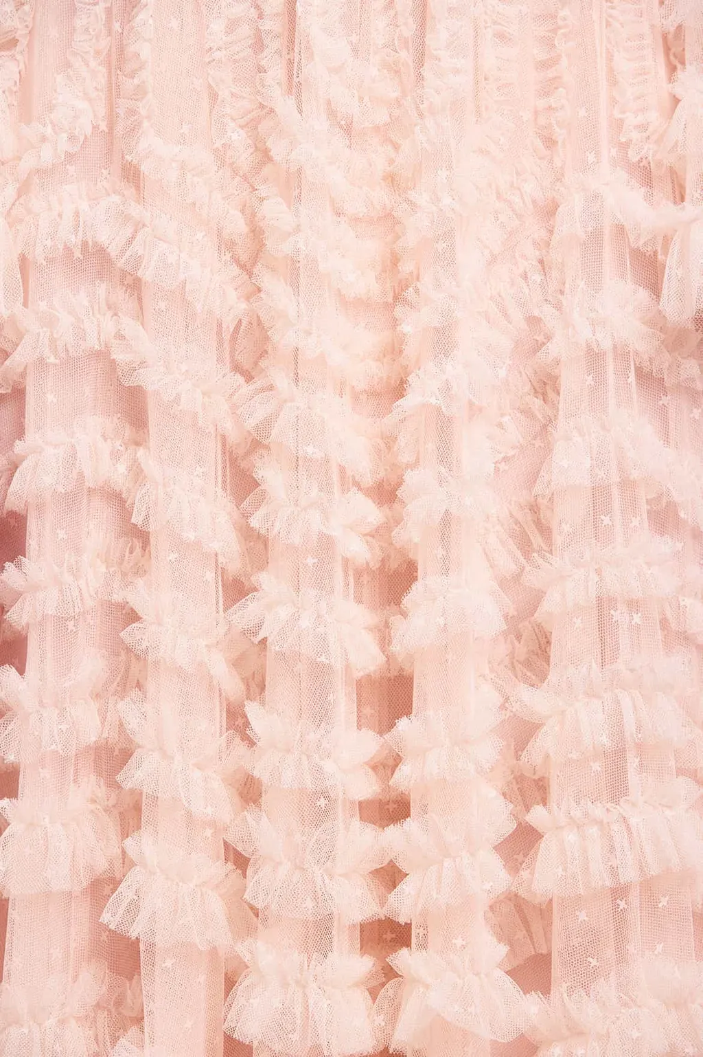 Ruffled-Panel Maxi Dress