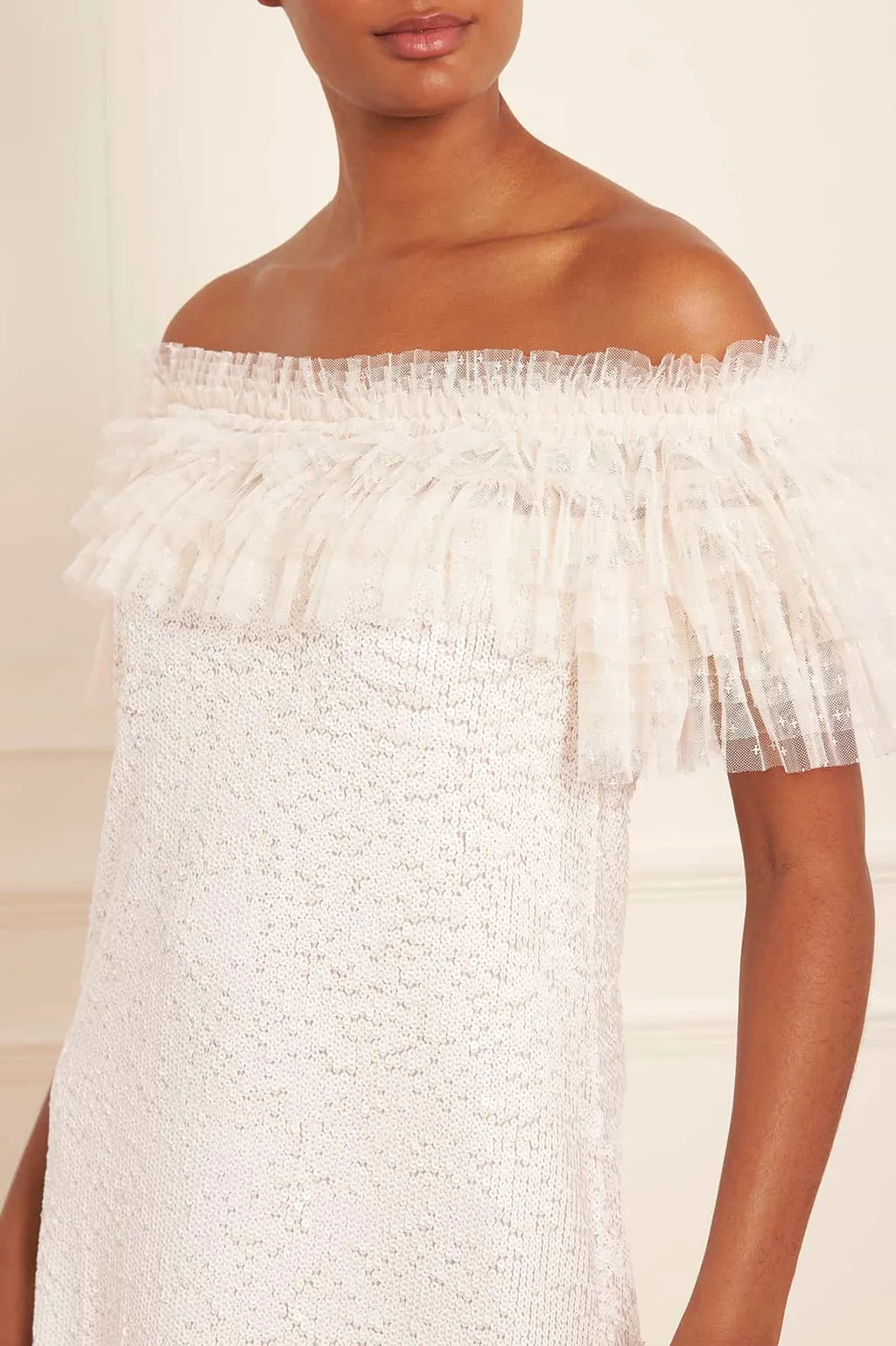Off-Shoulder Ruffle Dress