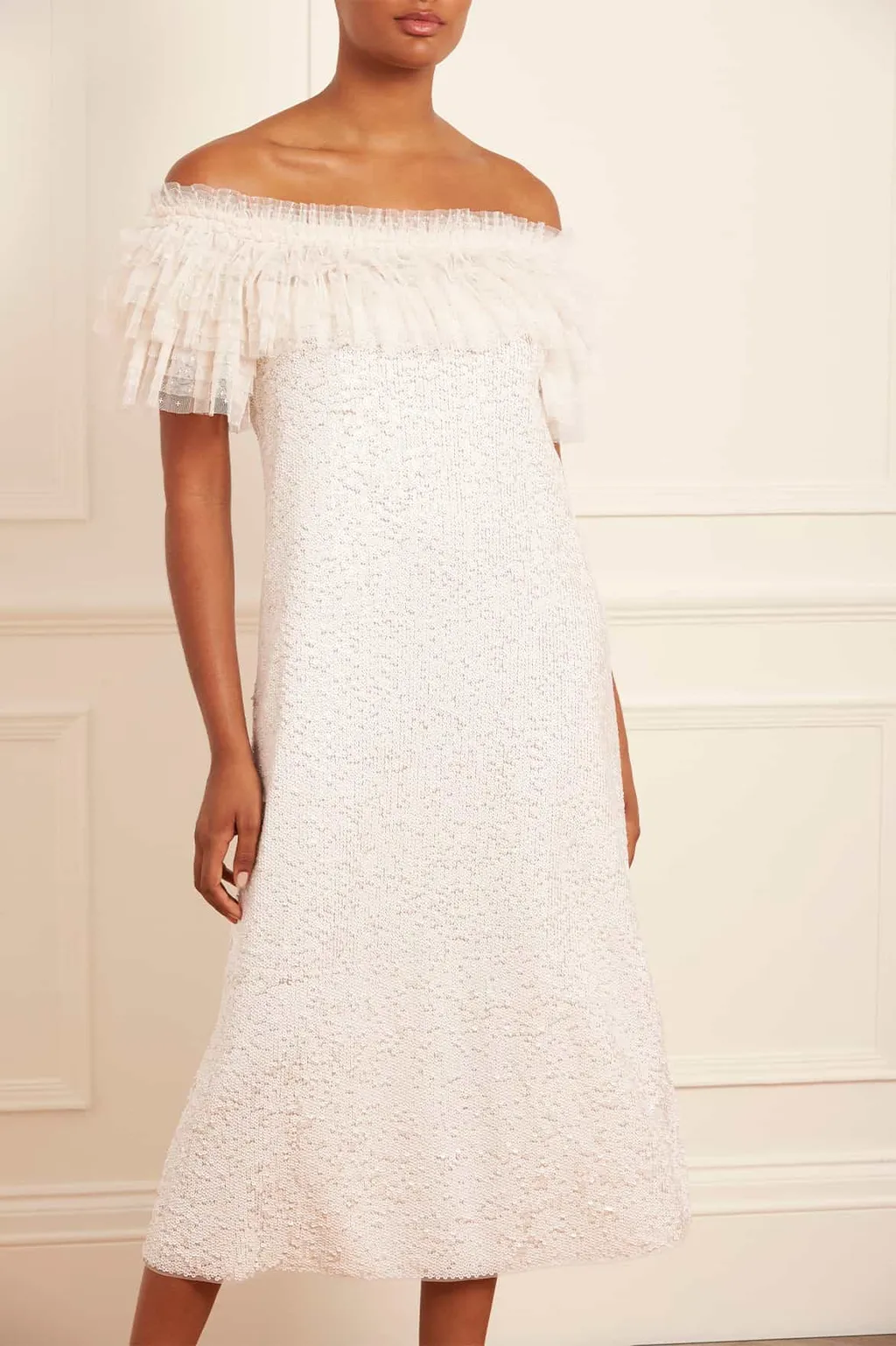 Off-Shoulder Ruffle Dress