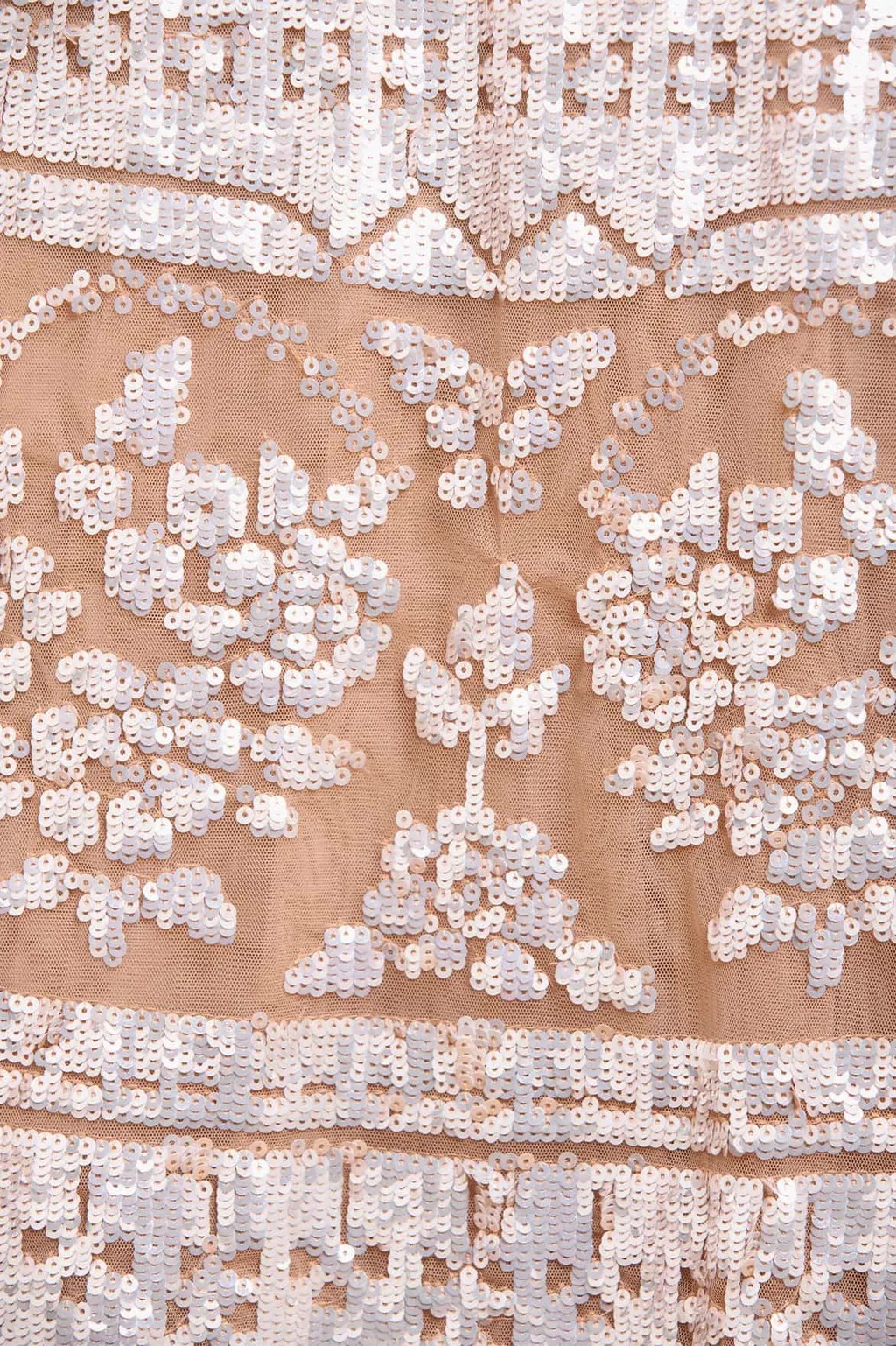 Sequin-Embellished Scoop-Neck Midi Dress