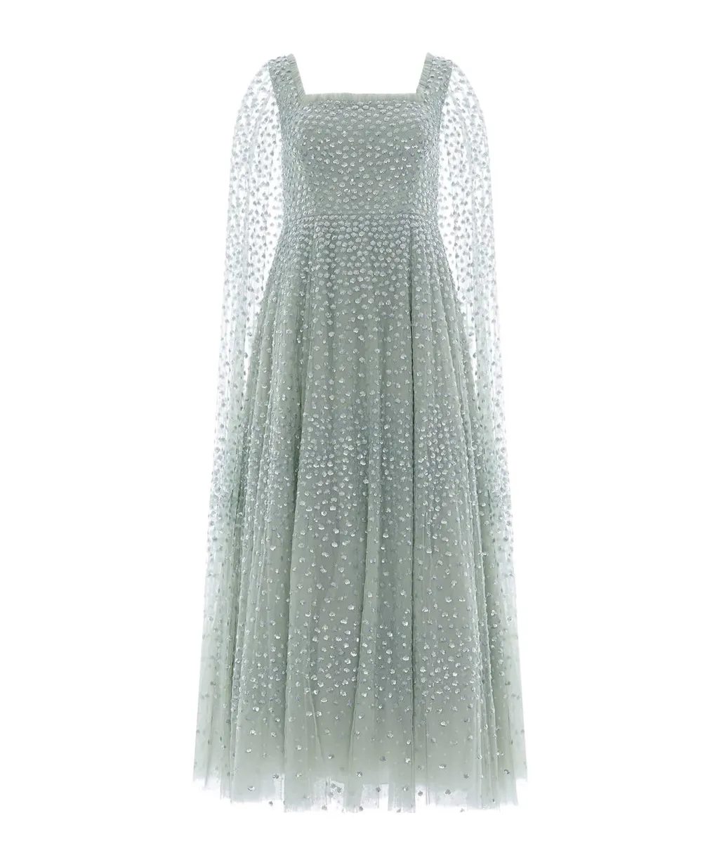Scatter Dot Sequinned Maxi Dress