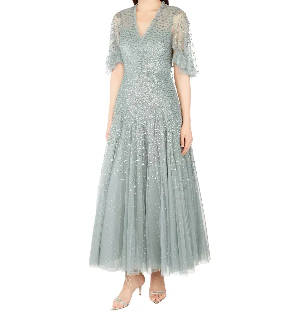 Tulle Dress With Sequins