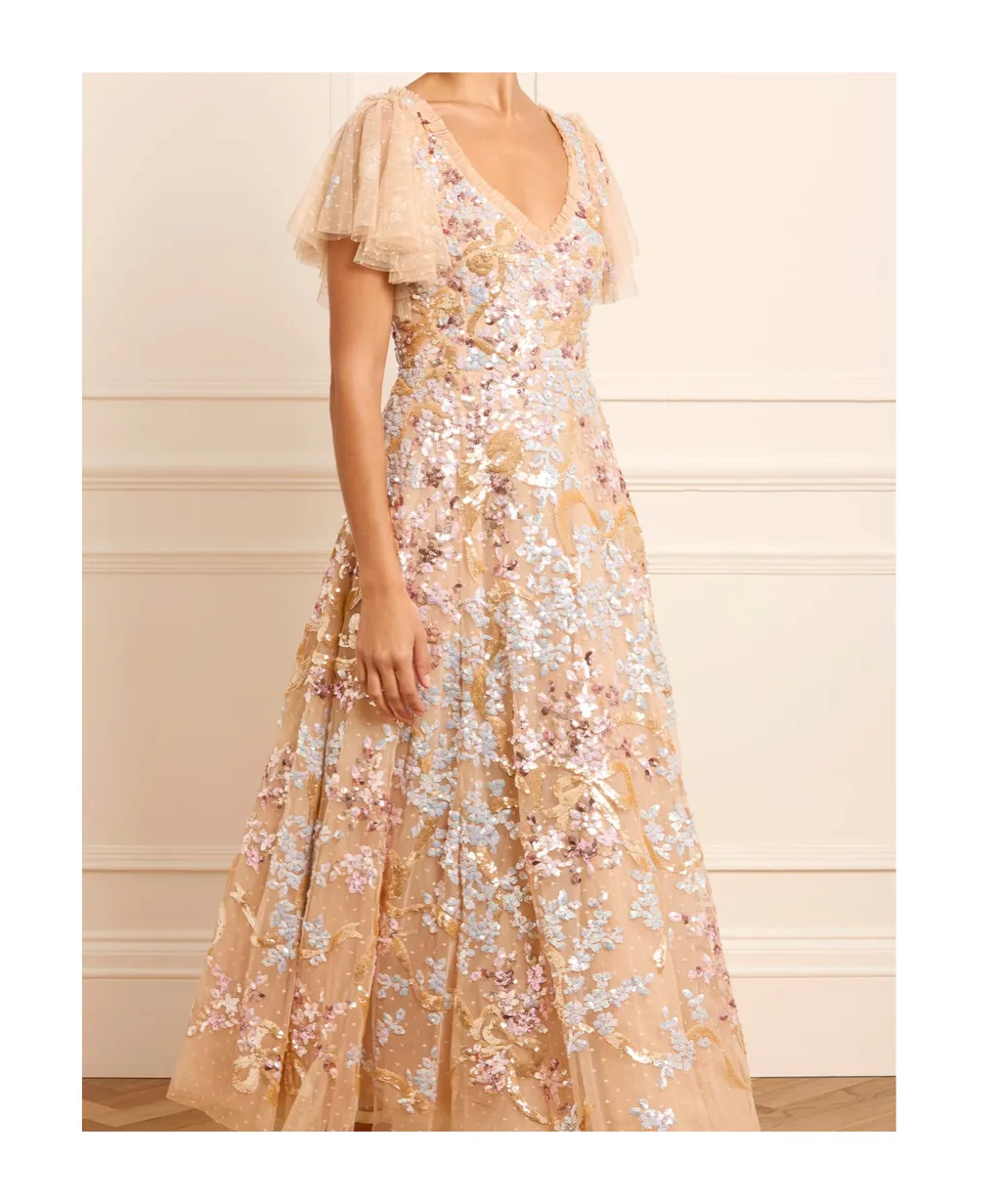 V-Shaped Dress Skirt