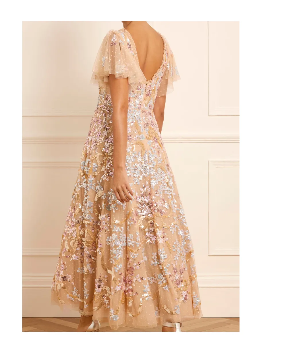 V-Shaped Dress Skirt
