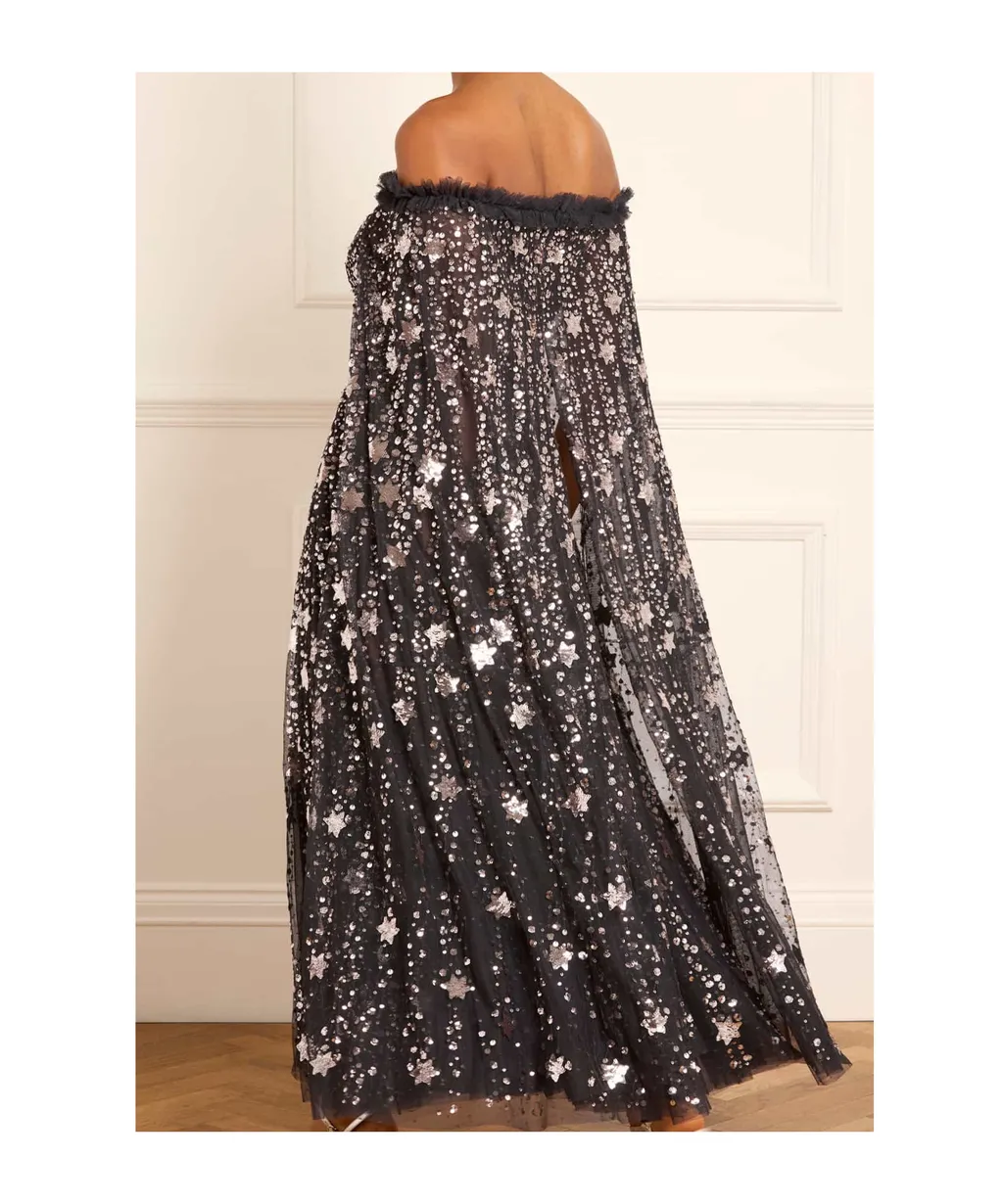 Shooting Stars Cape Ankle Dress