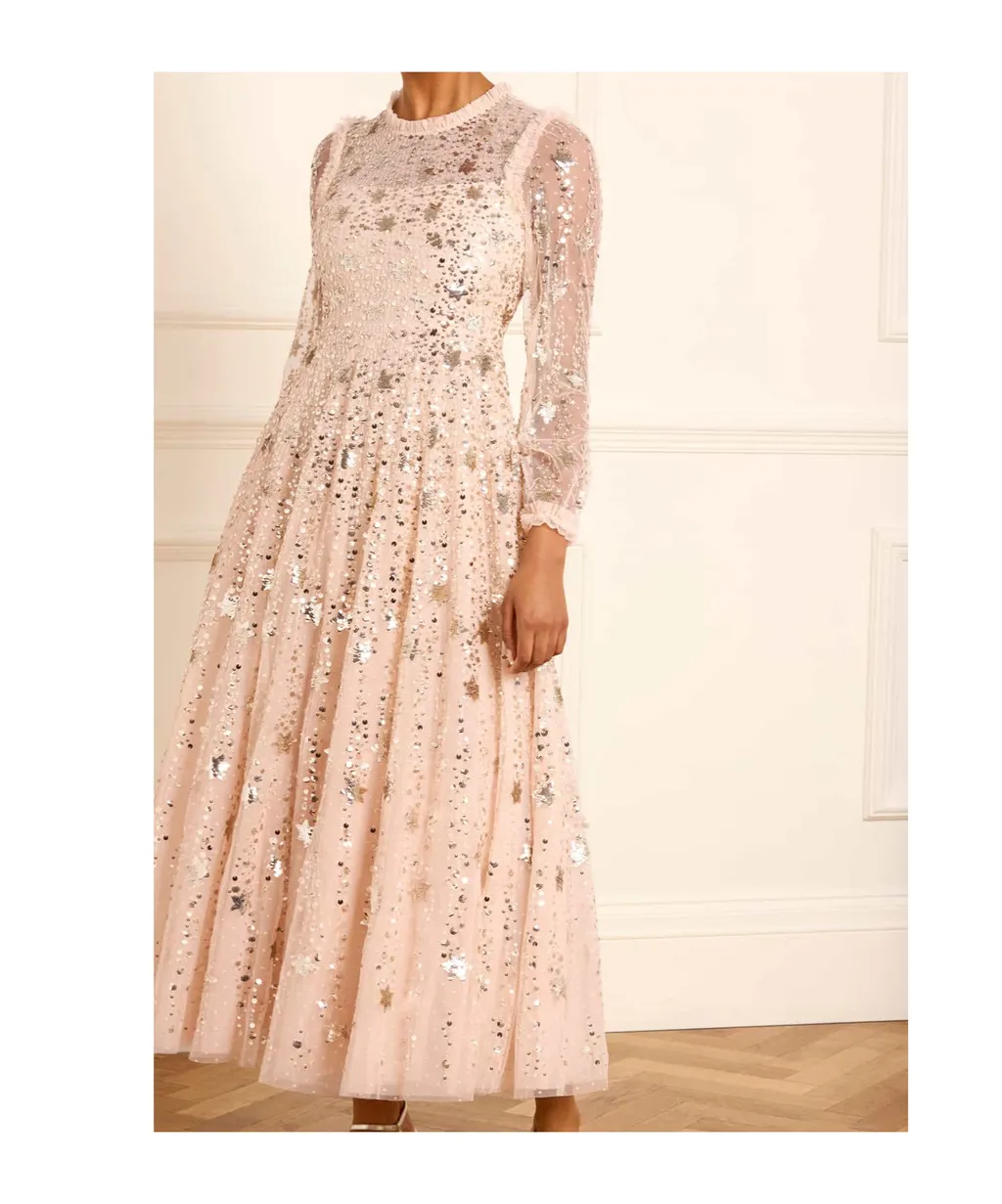 Shooting Stars Long-Sleeved Gown