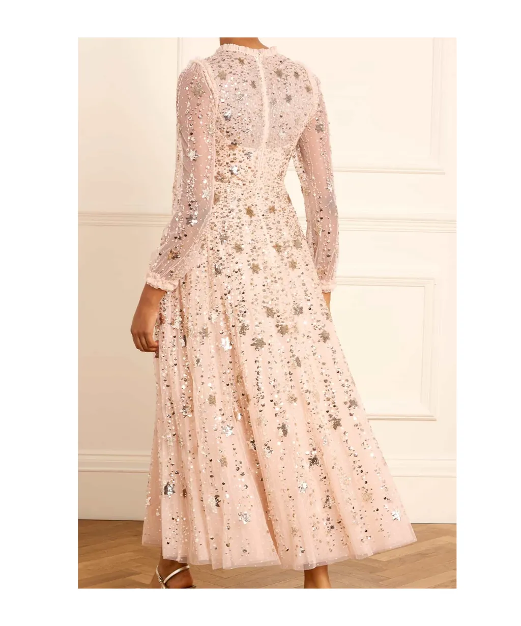 Shooting Stars Long-Sleeved Gown
