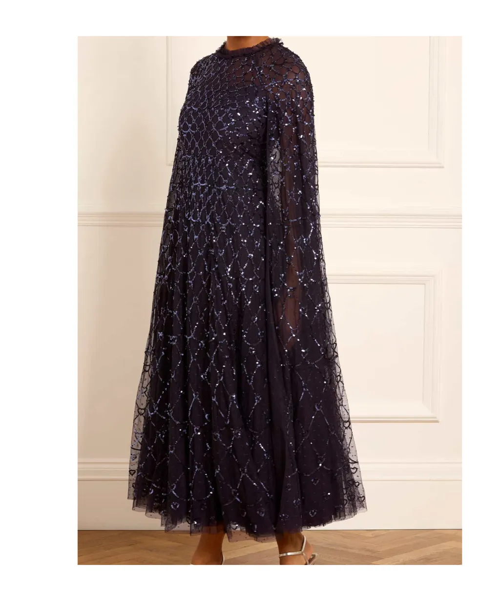 Heart Lattice Ankle Gown