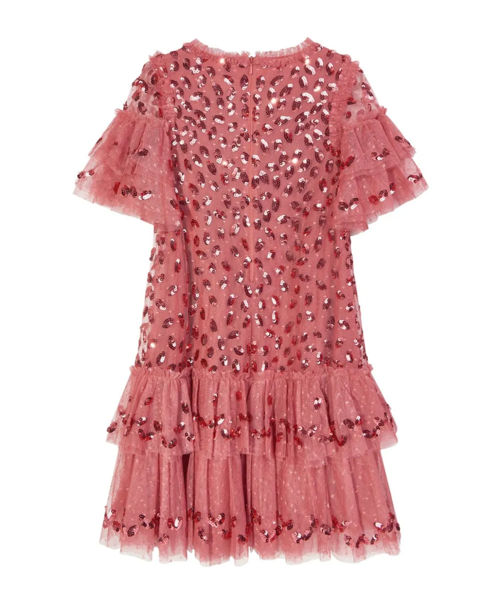 Sequin-Embellished Tulle Dress