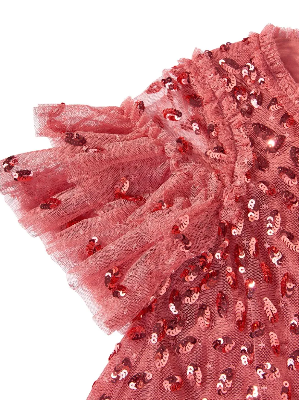 Sequin-Embellished Tulle Dress