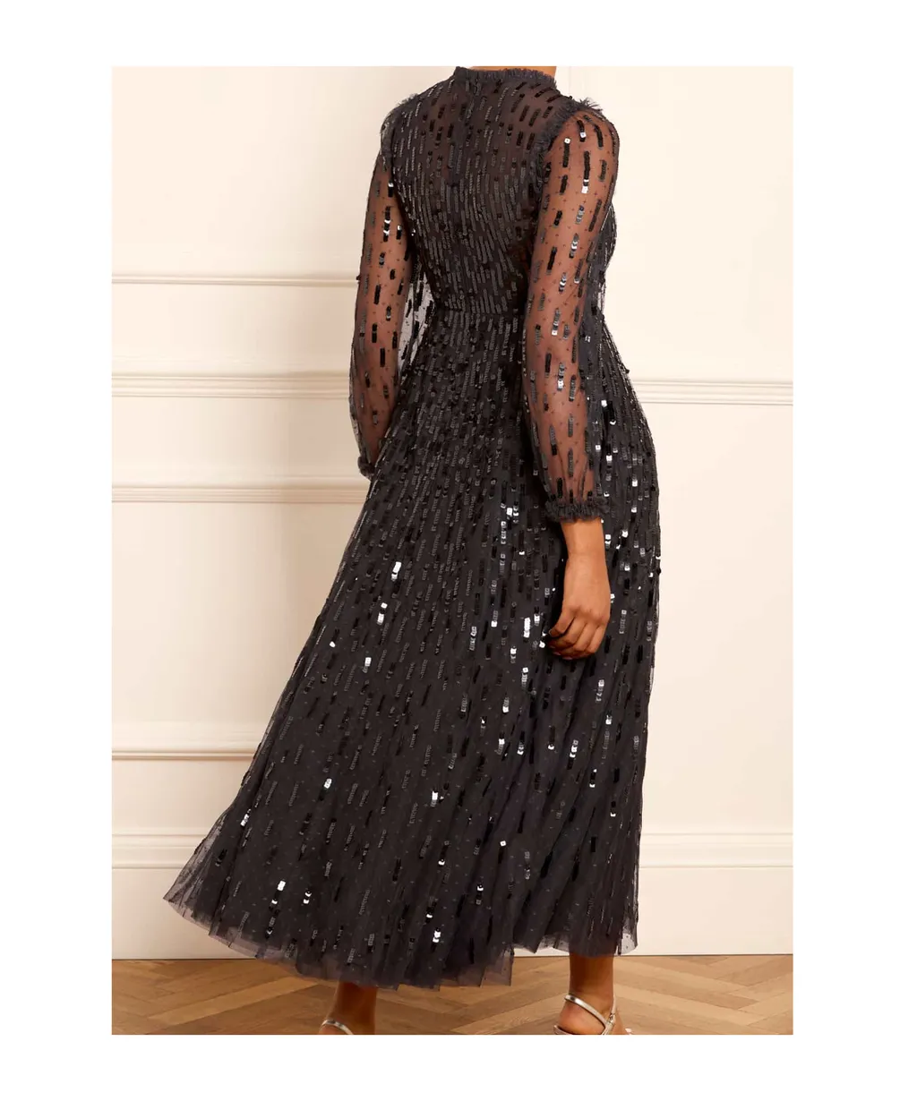All-Over Sequin Embellished Dress