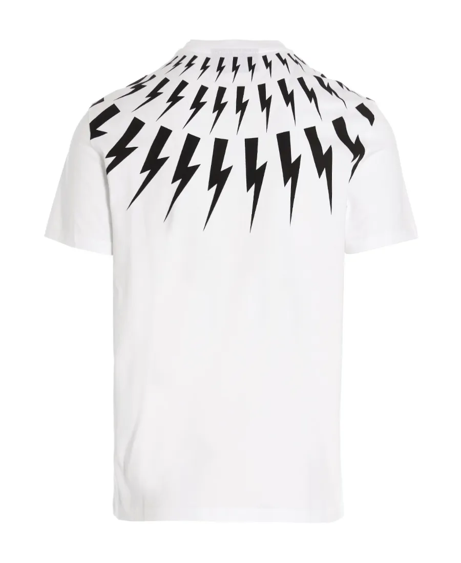 Thunderbolt-Print Cotton T-Shirt