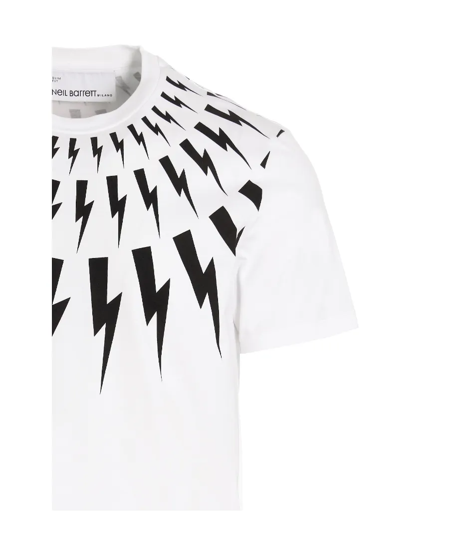 Thunderbolt-Print Cotton T-Shirt