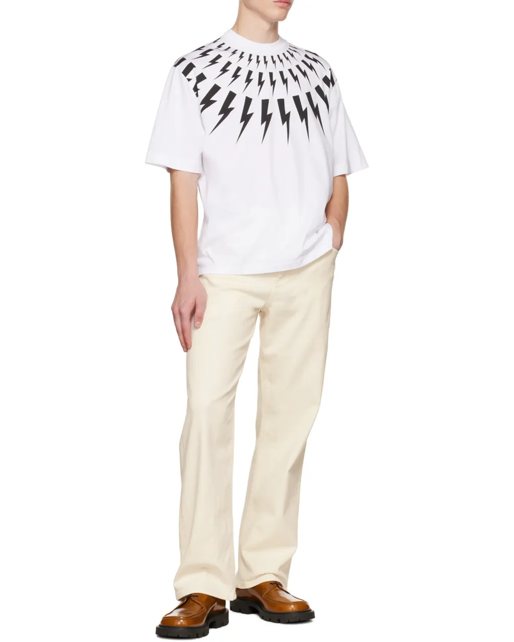 Lightening-Bolt Graphic T-Shirt
