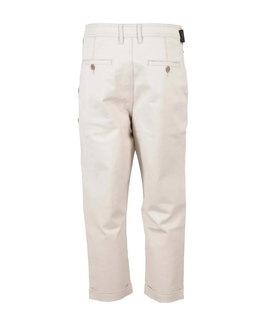 Logo Detailed Flared Cropped Pants