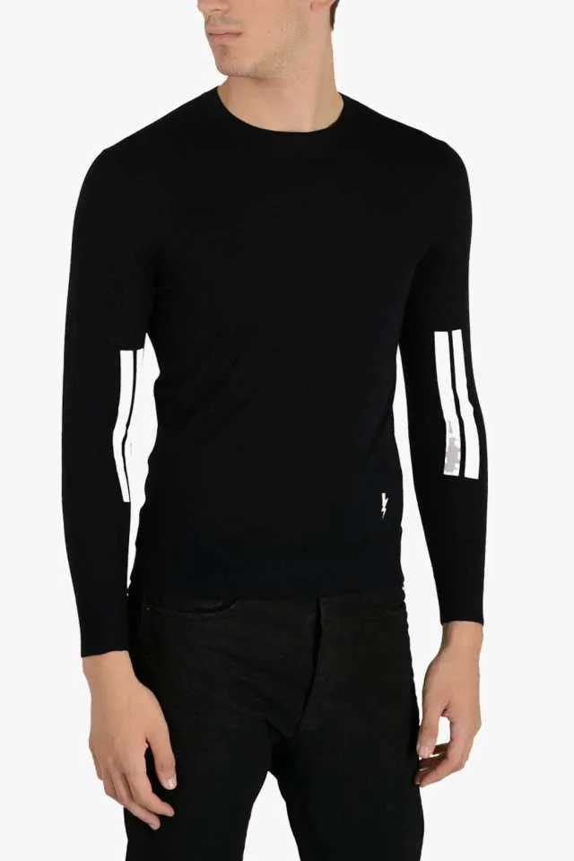 Round Neck Striped Sweater