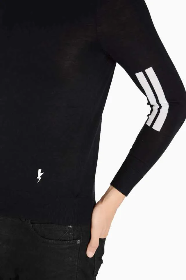 Round Neck Striped Sweater