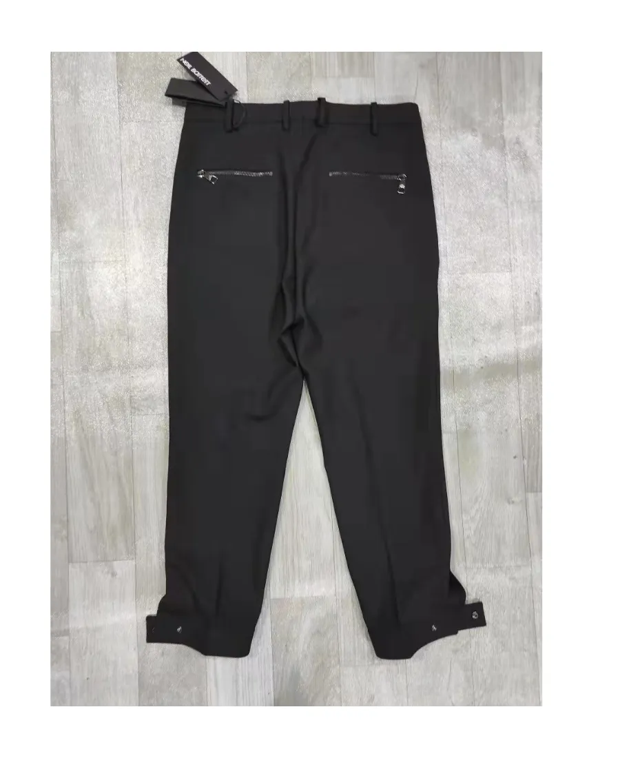 Zipper Details Casual Pants