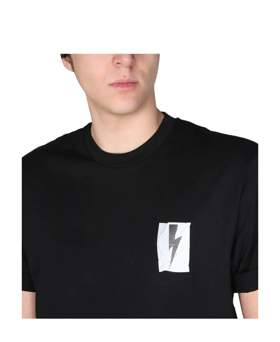 Flag Bolt Cotton T-Shirt